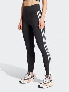 Adidas Legginsy 3-Stripes IP2968 Czarny Slim Fit. Czarne legginsy ADIDAS, bez wzorów, z bawełny. Za 99,99 zł.