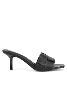 JENNY Klapki RZ45505413 Czarny. Czarne klapki Jenny, bez wzorów, z materiału, bez obcasa. Za 139,99 zł.