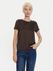 ViCOLO T-Shirt TS0201 Brązowy Regular Fit. Brązowe t-shirty ViCOLO, s, bez wzorów, z wiskozy, bez kołnierzyka, bez ramiączek. Za 109,99 zł.