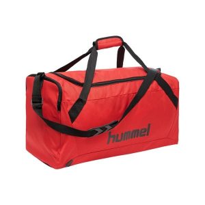 Torba sportowa dla dorosłych Hummel Core Sports Bag. Czarne torby podróżne i sportowe Hummel, bez wzorów, na ramię, duże. Za 62,99 zł.