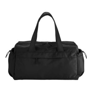 Torba podróżna z podwójnym zamkiem błyskawicznym Quadra Studio. Czarne torby podróżne i sportowe QUADRA, bez wzorów. Za 218,50 zł.