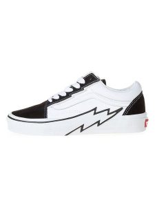 Vans Skórzane sneakersy "Old Skool Bolt" w kolorze czarno-białym rozmiar: 38,5. Białe trampki Vans, bez wzorów, bez zapięcia. Za 197,63 zł.