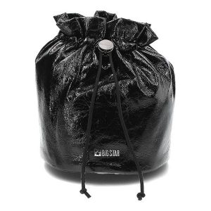 Czarny Plecak Big Star Modny Worek Na Plecy Damski. Czarne plecaki Big Star Accessories, bez wzorów, bez dodatków. Za 139,00 zł.