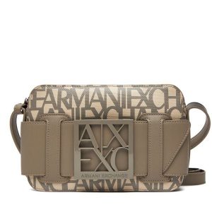 Torebka Armani Exchange. Brązowe listonoszki Armani Exchange, bez wzorów, bez dodatków. Za 589,99 zł.