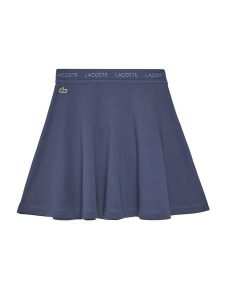 Lacoste Spódnica dresowa JJ8441 Fioletowy Regular Fit. Fioletowe spódnice Lacoste, bez wzorów, z bawełny, mini. Za 189,99 zł.
