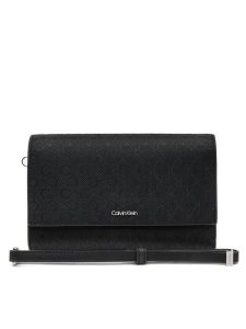 Calvin Klein Portfel Ck Must Xl Trifold W/Wristel_Mn K60K612940 Czarny. Czarne portfele Calvin Klein, bez wzorów, ze skóry. Za 259,99 zł.