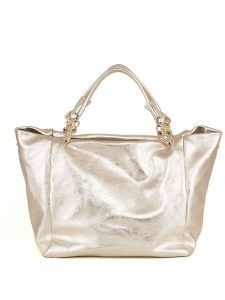 Lucca Baldi Skórzany shopper bag "Gimignano" w kolorze złotym - 45 x 50 x 20 cm rozmiar: onesize. Żółte shopper bag Lucca Baldi, bez wzorów, z materiału, przez ramię, bez dodatków. Za 316,24 zł.