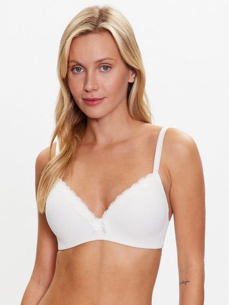 Hunkemöller Biustonosz bezfiszbinowy Lola 192192 Biały. Białe biustonosze Hunkemöller, bez wzorów, z syntetyku. Za 89,99 zł.