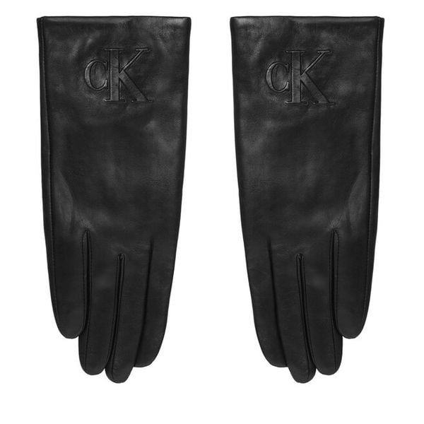 Rękawiczki Calvin Klein. Czarne rękawiczki Calvin Klein, bez wzorów. Za 349,99 zł.