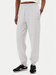 Reebok Spodnie dresowe 100221467 Szary Regular Fit. Szare spodnie dresowe Reebok, s, bez wzorów, z bawełny. Za 199,99 zł.