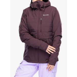 Kurtka ocieplana damska Columbia Powdered Peak Insulated Jacket. Fioletowe kurtki Columbia, na zimę, s, bez wzorów, bez kaptura, narciarskie. Za 576,99 zł.