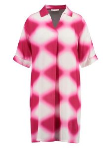 KEY LARGO Sukienka w kolorze kremowo-różowym rozmiar: XS. Brązowe sukienki KEY LARGO, na co dzień, xs, bez wzorów, z wiskozy, bez kołnierzyka, bez ramiączek, midi, proste. Za 149,45 zł.