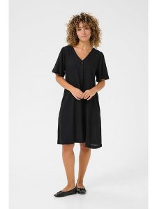 Cream Sukienka w kolorze czarnym rozmiar: 36. Czarne sukienki Cream, bez wzorów, bez kołnierzyka, bez ramiączek, midi. Za 130,99 zł.