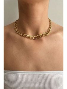 Heliophilia Pozłacany naszyjnik - dł. 45 cm rozmiar: onesize. Żółte naszyjniki Heliophilia, metalowe. Za 88,45 zł.