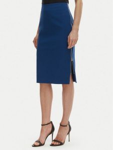 Rinascimento Spódnica ołówkowa CFC0127985003 Niebieski Slim Fit. Niebieskie spódnice Rinascimento, xl, bez wzorów, z syntetyku. Za 379,99 zł.