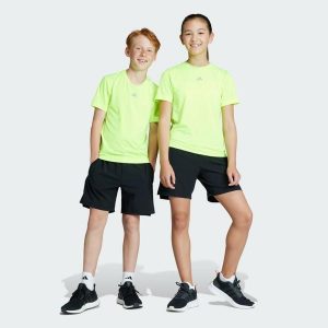 AEROREADY 3-Stripes Woven Shorts. Czarne szorty ADIDAS, bez wzorów, z materiału, sportowe. Za 169,00 zł.