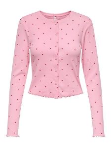 ONLY Kardigan w kolorze jasnoróżowym rozmiar: L. Różowe kardigany ONLY. Za 69,99 zł.