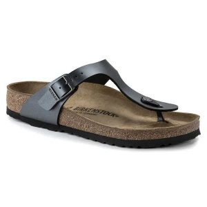 Japonki damskie Birkenstock Gizeh BF. Szare klapki Birkenstock, bez wzorów, bez obcasa. Za 289,99 zł.