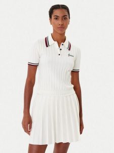 Guess Sweter V5BP04 Z1152 Biały Regular Fit. Białe swetry klasyczne Guess, xl, bez kołnierzyka. Za 219,99 zł.