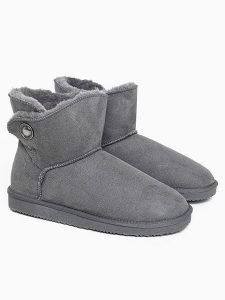 ISLAND BOOT Botki zimowe "Catalina" w kolorze szarym rozmiar: 40. Szare botki Island Boot, na zimę, bez wzorów, bez obcasa, bez zapięcia. Za 162,49 zł.