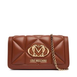 Torebka LOVE MOSCHINO. Brązowe torebki klasyczne LOVE MOSCHINO, bez wzorów, bez dodatków. Za 699,99 zł.