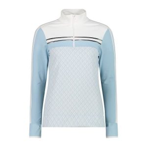 Polar softech z golfem dla kobiet CMP. Niebieskie golfy CMP, bez wzorów, z polaru. Za 331,30 zł.