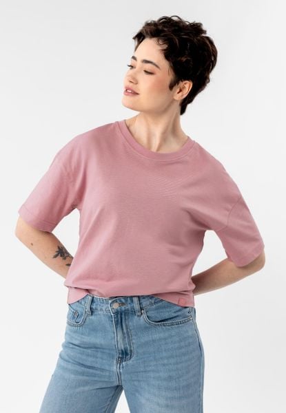 Gładki t-shirt, Comfort Fit, T-RODOS. Czerwone t-shirty Volcano, m, z aplikacjami, z bawełny, bez kołnierzyka, bez ramiączek. Za 59,99 zł.