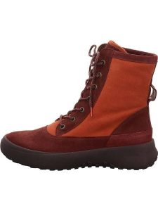 Think! Skórzane botki "Kusabi" w kolorze rdzawoczerwonym rozmiar: 39,5. Czerwone botki Think, bez wzorów, bez obcasa, bez zapięcia. Za 319,88 zł.