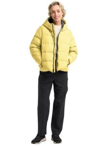 Jack Wolfskin Kurtka puchowa "Frozen Place" w kolorze żółtym rozmiar: S. Żółte kurtki Jack Wolfskin, s, bez wzorów, z puchu, bez kaptura. Za 500,38 zł.