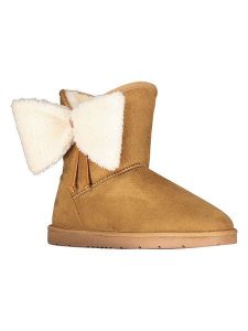 Geographical Norway Botki zimowe "Opap" w kolorze jasnobrązowym rozmiar: 36. Brązowe botki Geographical Norway, na zimę, bez wzorów, z futra, bez obcasa, bez zapięcia. Za 130,99 zł.