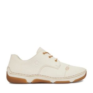 Półbuty Rieker. Półbuty Rieker, bez wzorów, bez obcasa, na płaskiej podeszwie, bez zapięcia. Za 319,99 zł.