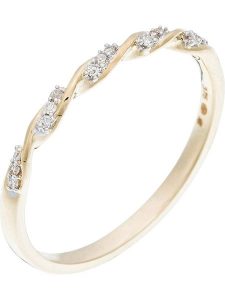 ATELIER DU DIAMANT Złoty pierścionek "Eternelle Torsade" z diamentami rozmiar: 54. Białe pierścionki ATELIER DU DIAMANT, z diamentem, złote. Za 869,99 zł.