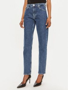 Calvin Klein Jeansy K20K207268 Niebieski Slim Fit. Niebieskie jeansy Calvin Klein, bez wzorów, z bawełny. Za 599,99 zł.