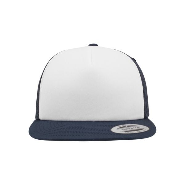 Czapka Flexfit foam with white front. Białe czapki FLEXFIT, bez wzorów. Za 86,50 zł.