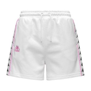 Shorty damski Kappa Banda Ivissa 222. Białe szorty Kappa, bez wzorów. Za 269,50 zł.