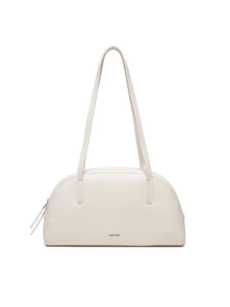 Calvin Klein Torebka Ck Glide Elongated Shoulder Bag K60K612819 Biały. Białe torebki klasyczne Calvin Klein, bez wzorów, ze skóry, bez dodatków. Za 329,99 zł.