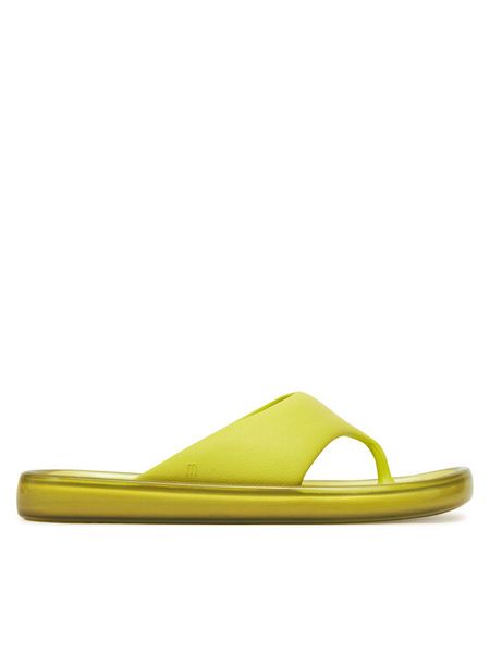 Melissa Japonki Float Ad. 33915 Zielony. Zielone klapki Melissa, bez wzorów, z tworzywa sztucznego, bez obcasa. Za 269,99 zł.