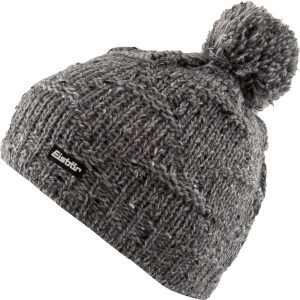 Czapka Eisbär Wm Netta Pompon damska — ciepła, 48 cm. Szare czapki Eisbar, bez wzorów, z materiału, eleganckie. Za 145,99 zł.