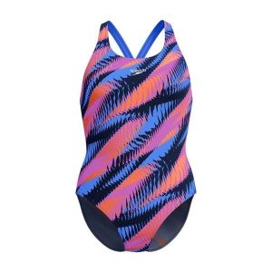 Damski kostium kąpielowy 1-częściowy Speedo Eco+ Allov Dig Powerback. Czerwone stroje jednoczęściowe Speedo, bez wzorów. Za 219,99 zł.