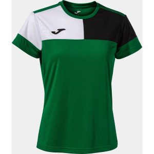 Damska koszulka Joma Camiseta Manga Sky Zielono-Czarna XS. Białe bluzki JOMA, xs, bez wzorów, sportowe, bez kołnierzyka, bez ramiączek. Za 153,99 zł.