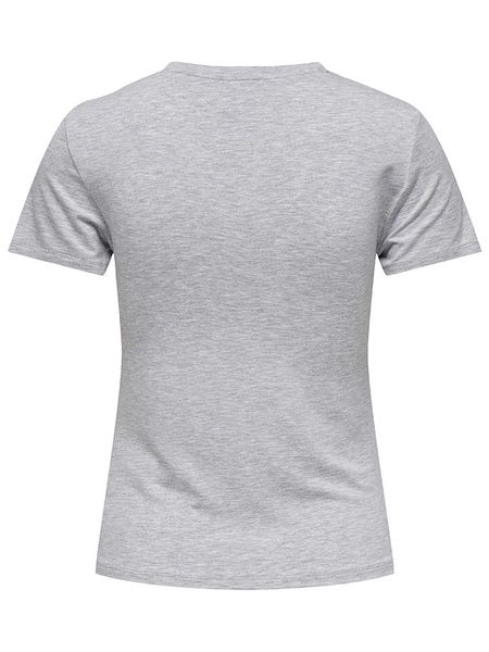 ONLY Koszulka w kolorze szarym rozmiar: S. Szare bluzki ONLY, s, bez wzorów, bez kołnierzyka, bez ramiączek. Za 43,68 zł.