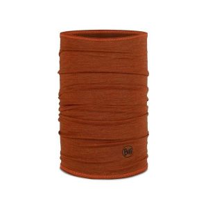 Chusta wielofunkcyjna z wełny merynosów Buff Merino Lightweight. Szare apaszki i chusty Buff, bez wzorów, z wełny, sportowe. Za 99,99 zł.