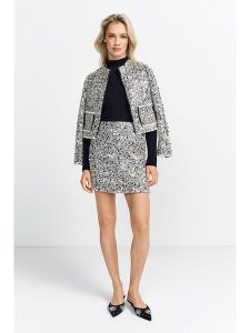 Rich & Royal Spódnica w kolorze srebrnym rozmiar: 34. Szare spódnice Rich & Royal, na co dzień, bez wzorów, mini. Za 250,95 zł.