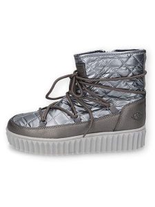 Dockers by Gerli Botki w kolorze srebrnym rozmiar: 39. Szare botki Dockers by Gerli, bez wzorów, bez obcasa, bez zapięcia. Za 95,69 zł.