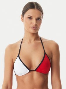 Tommy Hilfiger Góra od bikini UW0UW06574 Czerwony. Czerwone bikini TOMMY HILFIGER, bez wzorów, z syntetyku. Za 209,99 zł.