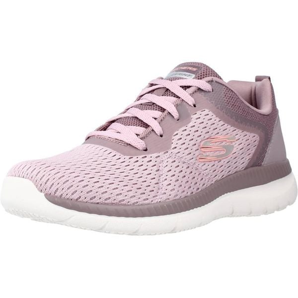 Buty SKECHERS BOUNTIFUL-QUICK PATH Fioletowy. Fioletowe buty trekkingowe Skechers, z tkaniny, bez zapięcia. Za 259,99 zł.