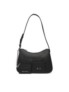 Armani Exchange Torebka XW001213 AF15625 UC001 Czarny. Czarne torebki klasyczne Armani Exchange, bez wzorów, ze skóry, bez dodatków. Za 589,99 zł.