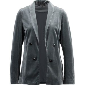 Dorothy Perkins Żakiet slate. Szare swetry klasyczne marki Dorothy Perkins, z elastanu. W wyprzedaży za 171,75 zł.