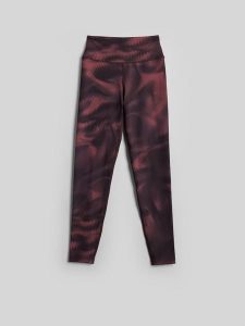 4F Legginsy treningowe szybkoschnące damskie - brązowe XL. Brązowe legginsy 4f, bez wzorów, z podwyższonym stanem. Za 149,99 zł.