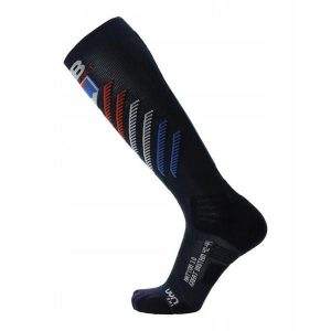 Skarpety narciarskie dla dorosłych UYN Natyon 3.0 Ski Socks Great Britain. Czarne skarpetki UYN, bez wzorów. Za 169,99 zł.